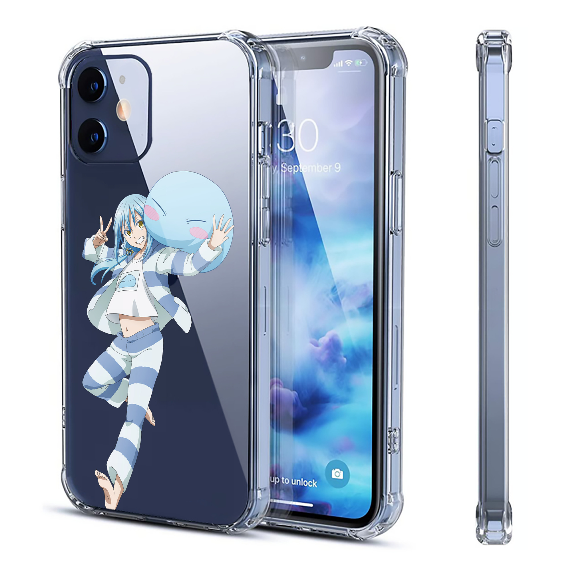 （画像用） 転スラ Regarding Reincarnated to Slime 【iPhone 12シリーズ対応】透明スマホケース（クリアソフトケース）